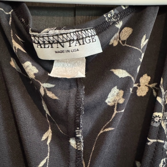 Alyn Paige Black and White Ruched Wrap Maxi Dress - Picture 3 of 3